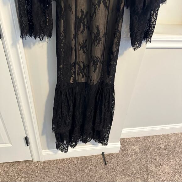 Revolve Stevie May Black Lace Maxi Dress Small - Picture 7 of 11